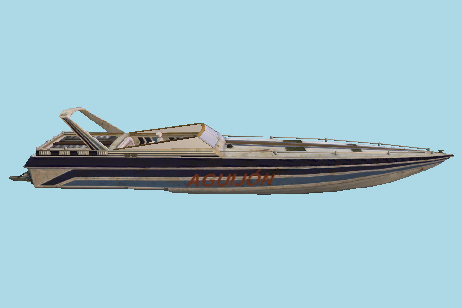 Speed Yacht Boat 3d model